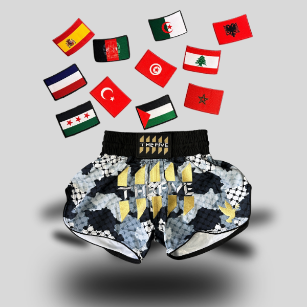 The Five Snow Military Kufiya Muay Thai Shorts