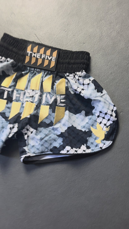 The Five Snow Kufiya Muay Thai Shorts