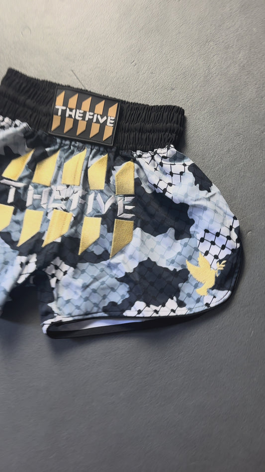 The Five Snow Kufiya Muay Thai Shorts